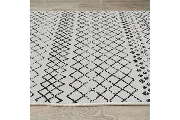 Dall Bomullsteppe 100x300 cm Rektangulær - Hvit - Tekstiler & tepper - Teppe & matte - Moderne matte - Bomullsmatter