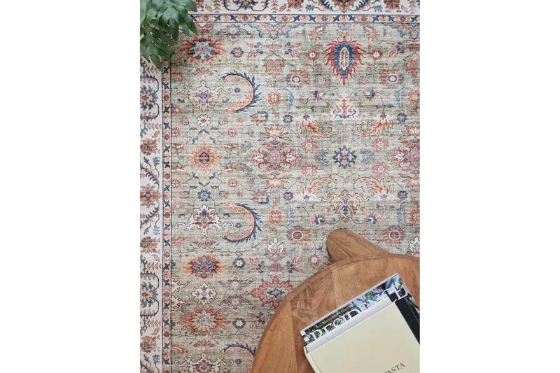 Tarfaya Frizematte 240x340 cm - Grønn - Tekstiler & tepper - Teppe & matte - Moderne matte - Friezematte