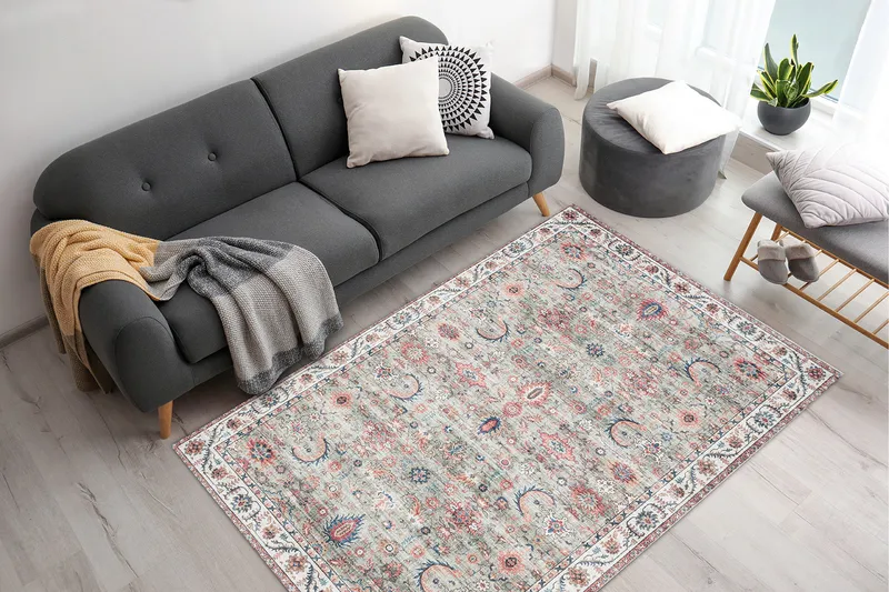 Tarfaya Frizematte 160x230 cm - Grønn - Tekstiler & tepper - Teppe & matte - Moderne matte - Friezematte