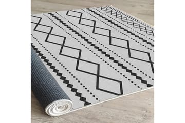 Dali Bomullsteppe 100x300 cm Rektangulær - Hvit - Tekstiler & tepper - Teppe & matte - Moderne matte - Bomullsmatter