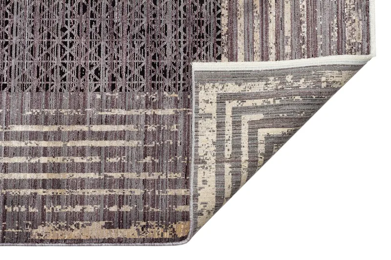 Mhl Løper 100x300 cm Rektangulær - Antrasitt/Gull - Tekstiler & tepper - Teppe & matte - Moderne matte - Gangmatter