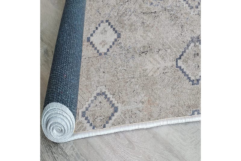 Sabrina Bomullsteppe 100x300 cm Rektangulær - Grå - Tekstiler & tepper - Teppe & matte - Moderne matte - Bomullsmatter