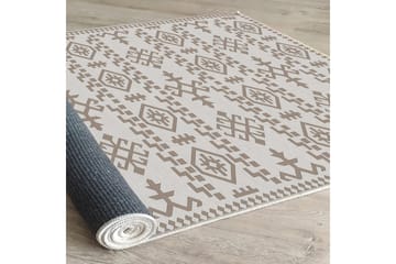 Ennoxeon Bomullsteppe 100x300 cm Rektangulær - Hvit - Tekstiler & tepper - Teppe & matte - Moderne matte - Bomullsmatter