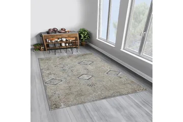 Sabrina Bomullsteppe 100x300 cm Rektangulær - Grå - Tekstiler & tepper - Teppe & matte - Moderne matte - Bomullsmatter