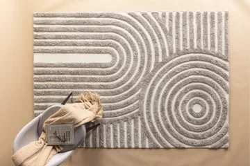 Nikita Ryeteppe 200x290 cm - Grå - Tekstiler & tepper - Teppe & matte - Moderne matte - Ryetepper