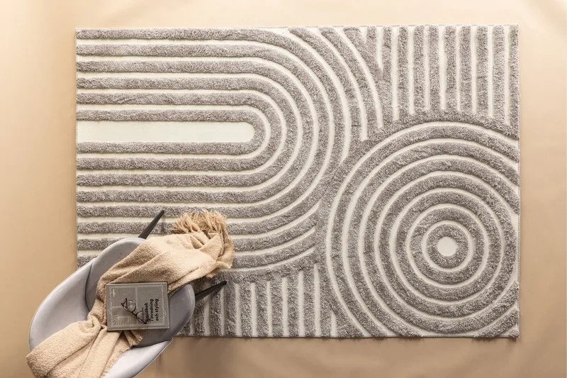 Nikita Ryeteppe 200x290 cm - Grå - Tekstiler & tepper - Teppe & matte - Moderne matte - Ryetepper