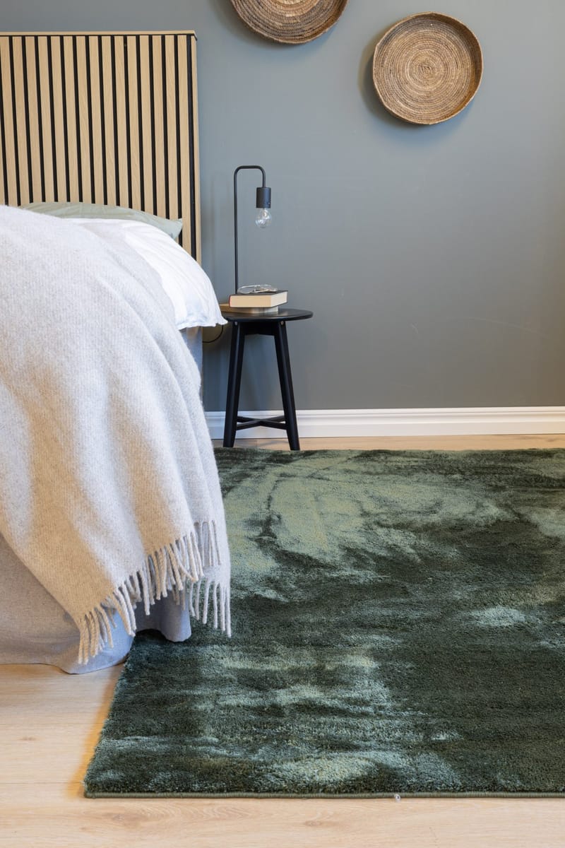 Cozy Ryeteppe 133x190 cm Rektangulær - Grønn - Tekstiler & tepper - Teppe & matte - Moderne matte - Ryetepper