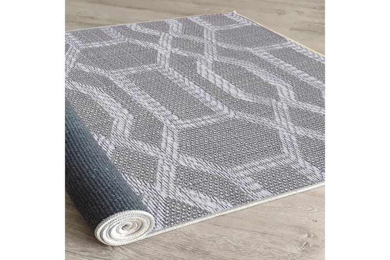 Magma Bomullsteppe 160x230 cm Rektangulær - Grå - Tekstiler & tepper - Teppe & matte - Moderne matte - Bomullsmatter