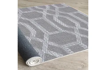 Magma Bomullsteppe 100x300 cm Rektangulær - Grå - Tekstiler & tepper - Teppe & matte - Moderne matte - Bomullsmatter