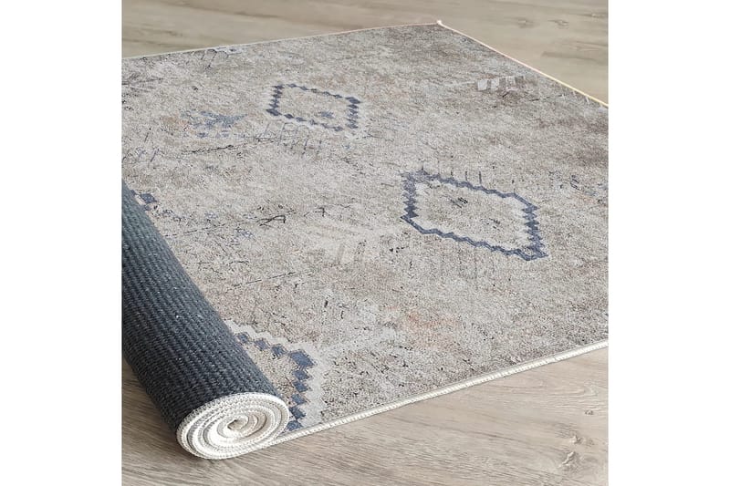 Sabrina Bomullsteppe 100x300 cm Rektangulær - Grå - Tekstiler & tepper - Teppe & matte - Moderne matte - Bomullsmatter