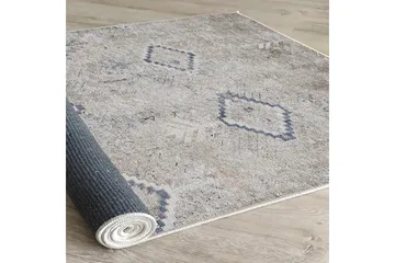 Sabrina Bomullsteppe 100x300 cm Rektangulær - Grå - Tekstiler & tepper - Teppe & matte - Moderne matte - Bomullsmatter