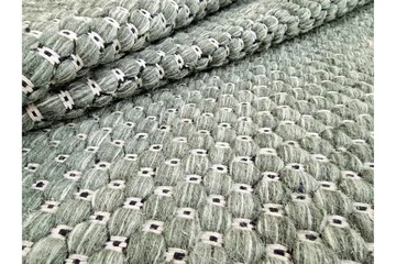 Torekov Ullteppe Rund 240 cm - Grønn - Tekstiler & tepper - Teppe & matte - Moderne matte - Ullteppe