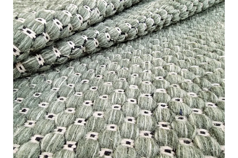 Torekov Ullteppe Rund 300 cm - Grønn - Tekstiler & tepper - Teppe & matte - Moderne matte - Ullteppe