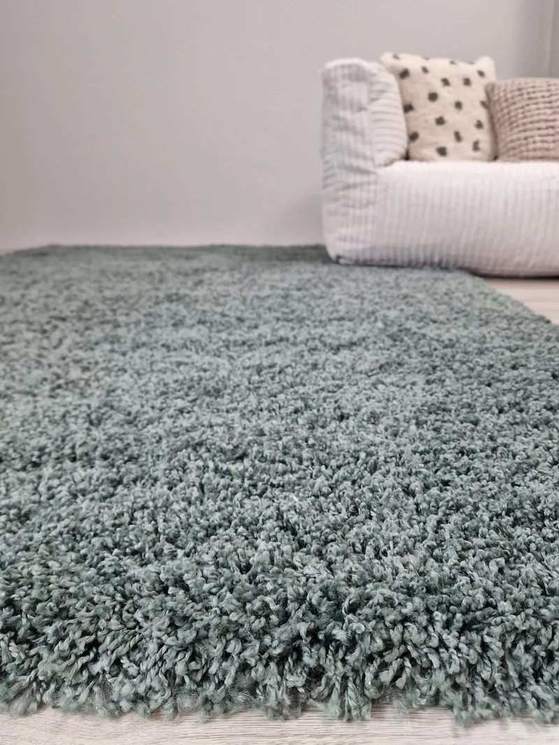 Lounge Ryeteppe 200x290 cm Rektangulær - Grønn - Tekstiler & tepper - Teppe & matte - Moderne matte - Ryetepper