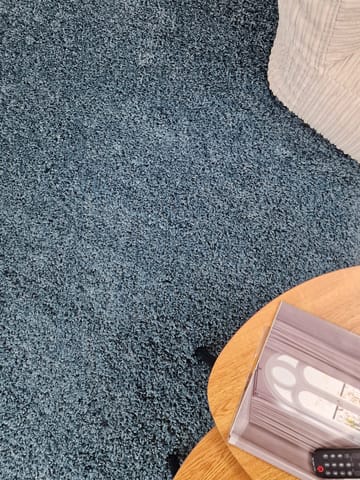 Lounge Løper 80x250 cm Rektangulær - Petrolblå - Tekstiler & tepper - Teppe & matte - Moderne matte - Ryetepper