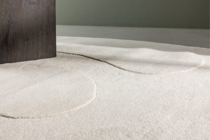 Enard Ullteppe 175x290 cm - Hvit - Tekstiler & tepper - Teppe & matte - Moderne matte - Ullteppe