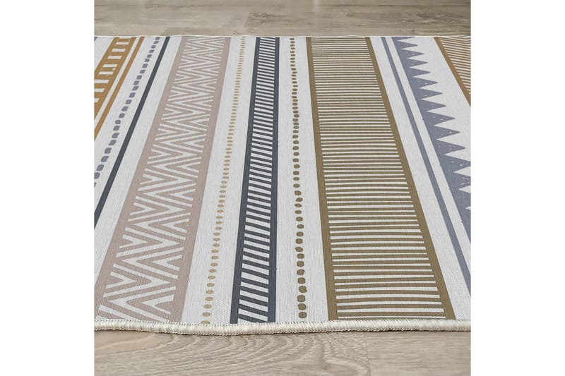 Idaburn Bomullsteppe 100x300 cm Rektangulær - Hvit - Tekstiler & tepper - Teppe & matte - Moderne matte - Bomullsmatter