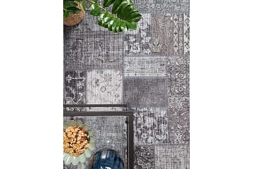 Patchwork Wiltonteppe 300x400 cm Rektangulær - Grå - Tekstiler & tepper - Teppe & matte - Moderne matte - Friezematte