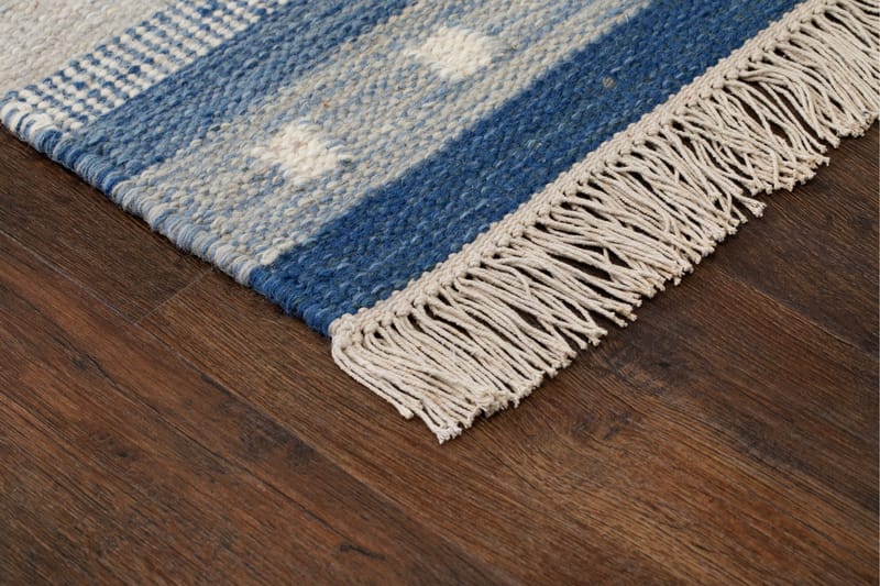 Fagersta Ullteppe 140x200 cm - Blå - Tekstiler & tepper - Teppe & matte - Moderne matte - Ullteppe