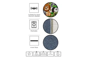 Ennoxeon Bomullsteppe 100x300 cm Rektangulær - Hvit - Tekstiler & tepper - Teppe & matte - Moderne matte - Bomullsmatter