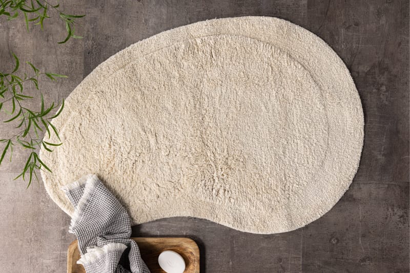 Elvis Baderomsmatte 60x85 - Hvit - Tekstiler & tepper - Teppe & matte - Små tepper