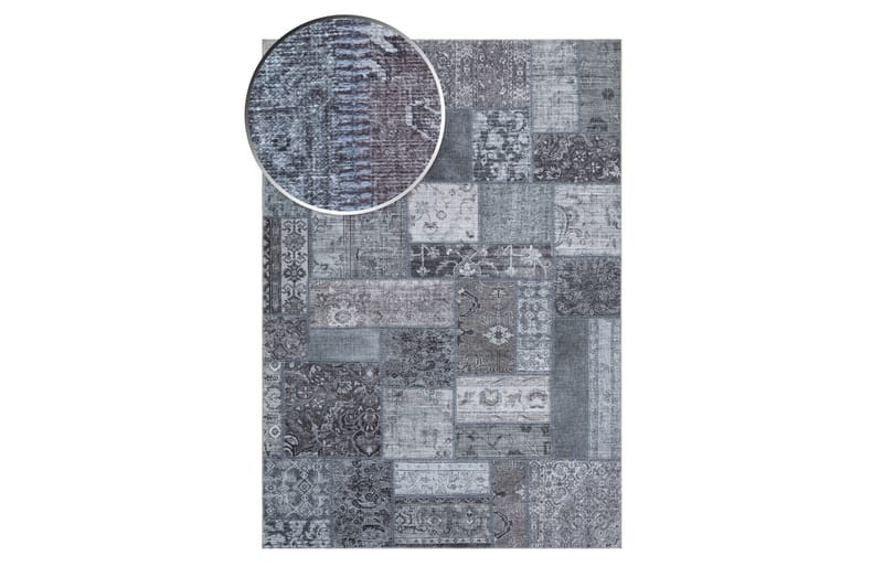 Patchwork Wiltonteppe 300x400 cm Rektangulær - Grå - Tekstiler & tepper - Teppe & matte - Moderne matte - Friezematte