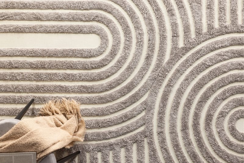 Nikita Ryeteppe 200x290 cm - Grå - Tekstiler & tepper - Teppe & matte - Moderne matte - Ryetepper