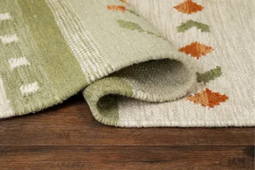 Fagersta Ullteppe 140x200 cm - Grønn - Tekstiler & tepper - Teppe & matte - Moderne matte - Ullteppe