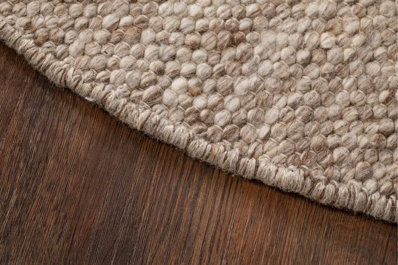 Skagen Ullteppe Rund 160 cm - Lin - Tekstiler & tepper - Teppe & matte - Moderne matte - Ullteppe