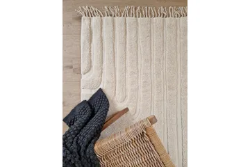 Marokko Bomullsteppe 200x300 cm - Krem - Tekstiler & tepper - Teppe & matte - Moderne matte - Bomullsmatter