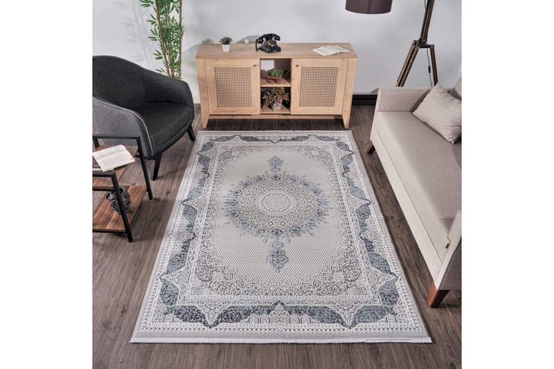 Claggan Wiltonteppe 160x230 cm Rektangulær - Mørkeblå - Tekstiler & tepper - Teppe & matte - Moderne matte - Friezematte