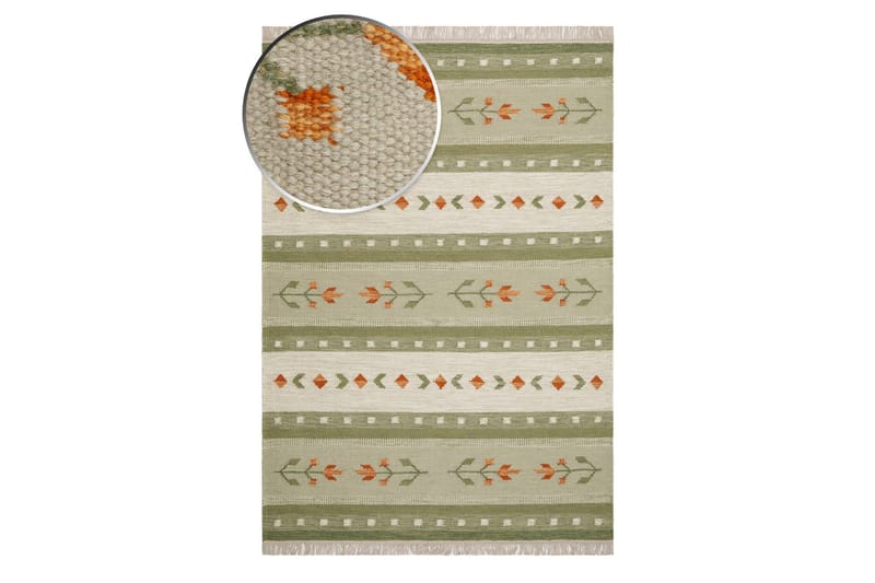 Fagersta Ullteppe 160x230 cm - Grønn - Tekstiler & tepper - Teppe & matte - Moderne matte - Ullteppe