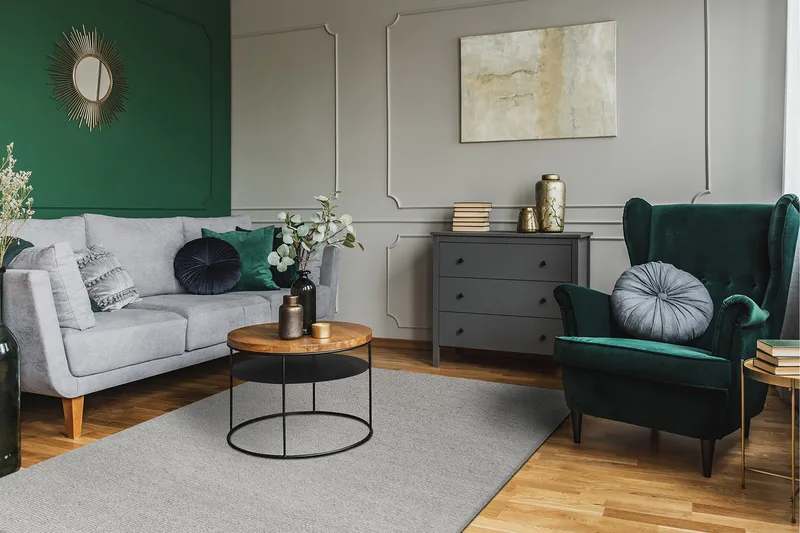 Skagen Ullteppe 160x230 cm - Sølv - Tekstiler & tepper - Teppe & matte - Moderne matte - Ullteppe