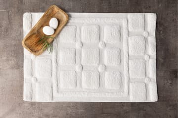 Putte Bomullsteppe 60x90 cm - Hvit - Tekstiler & tepper - Teppe & matte - Moderne matte - Bomullsmatter