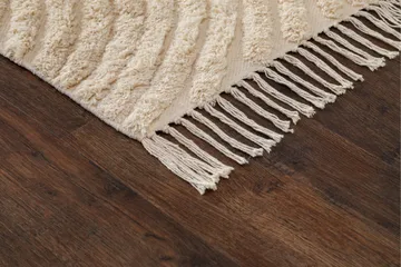 Marokko Bomullsteppe 160x230 cm - Krem - Tekstiler & tepper - Teppe & matte - Moderne matte - Bomullsmatter