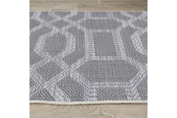 Magma Bomullsteppe 100x300 cm Rektangulær - Grå - Tekstiler & tepper - Teppe & matte - Moderne matte - Bomullsmatter