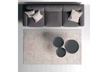 Nilam Bomullsteppe 160x230 cm Rektangulær - Krem - Tekstiler & tepper - Teppe & matte - Moderne matte - Bomullsmatter