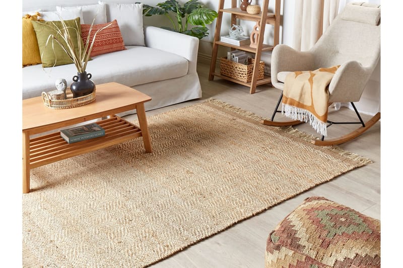 Abana Juteteppe 160x230 cm - Beige - Tekstiler & tepper - Teppe & matte - Moderne matte - Jutematter & hampematter