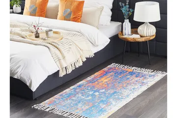 Acarlar Ryeteppe 80x150 cm - Blå - Tekstiler & tepper - Teppe & matte - Moderne matte - Ryetepper