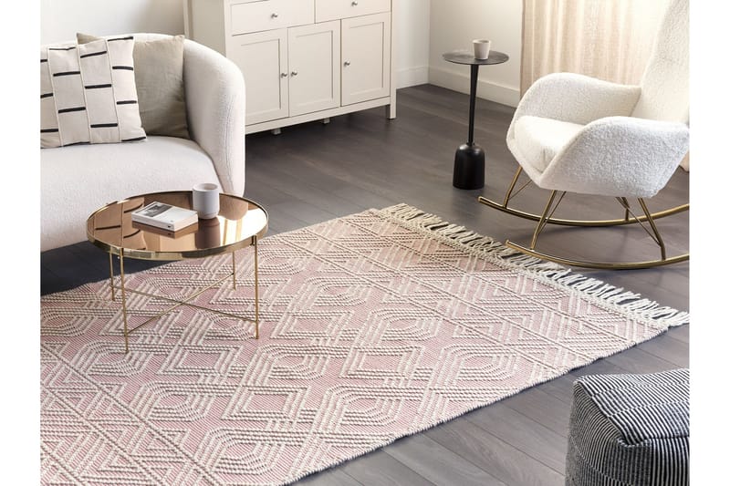 Adana Ryeteppe 160x230 cm - Rosa - Tekstiler & tepper - Teppe & matte - Moderne matte - Ullteppe