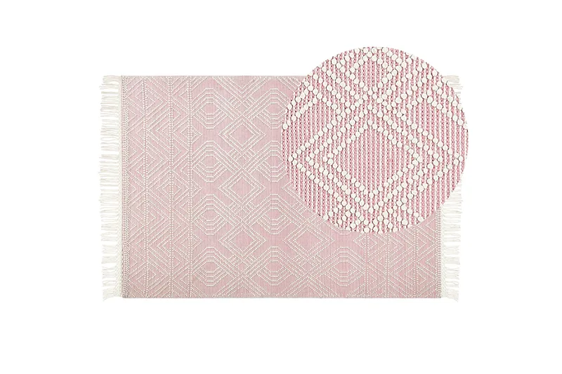 Adana Ryeteppe 160x230 cm - Rosa - Tekstiler & tepper - Teppe & matte - Moderne matte - Ryetepper