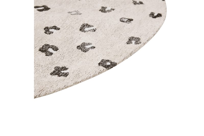 Afis Ryeteppe 140 cm Rund - Beige - Tekstiler & tepper - Teppe & matte - Moderne matte - Bomullsmatter