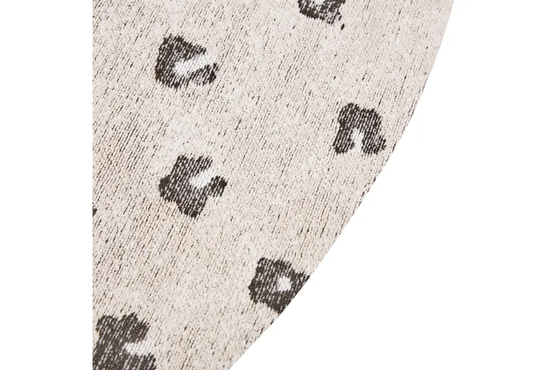 Afis Ryeteppe 140 cm Rund - Beige - Tekstiler & tepper - Teppe & matte - Moderne matte - Ryetepper