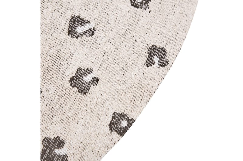 Afis Ryeteppe 140 cm Rund - Beige - Tekstiler & tepper - Teppe & matte - Moderne matte - Bomullsmatter