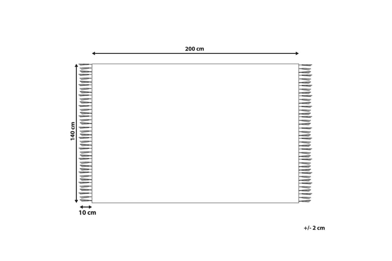Afsar Bomullsteppe 140x200 cm - Beige - Tekstiler & tepper - Teppe & matte - Moderne matte - Bomullsmatter