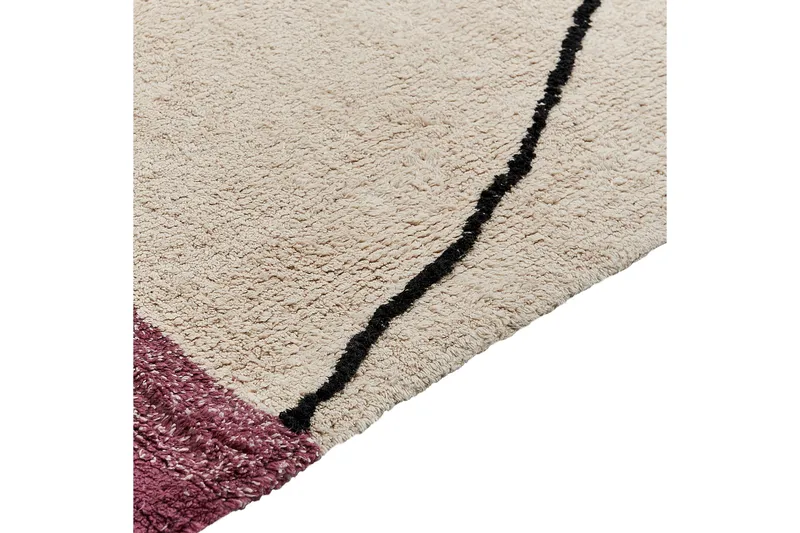 Afsar Bomullsteppe 140x200 cm - Beige - Tekstiler & tepper - Teppe & matte - Moderne matte - Bomullsmatter