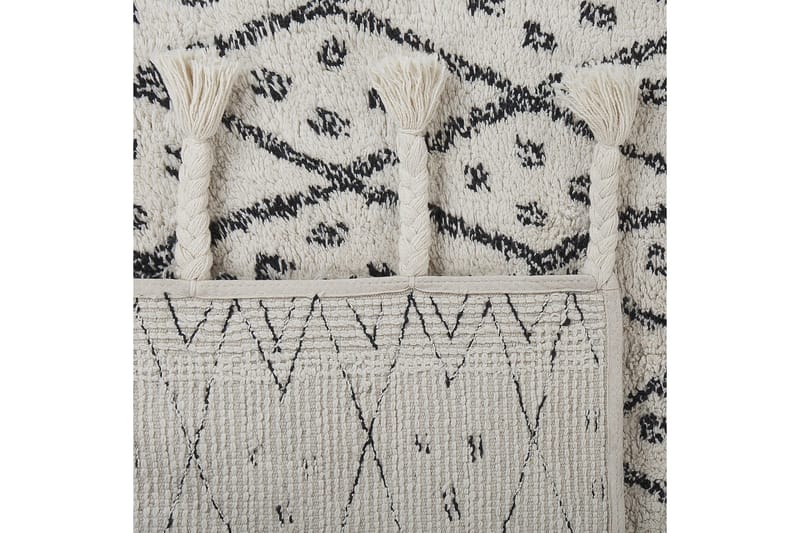 Agadir Bomullsteppe 140x200 cm - Svart/hvit - Tekstiler & tepper - Teppe & matte - Moderne matte - Bomullsmatter