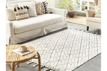 Agadir Bomullsteppe 160x230 cm - Svart/hvit - Tekstiler & tepper - Teppe & matte - Moderne matte - Bomullsmatter