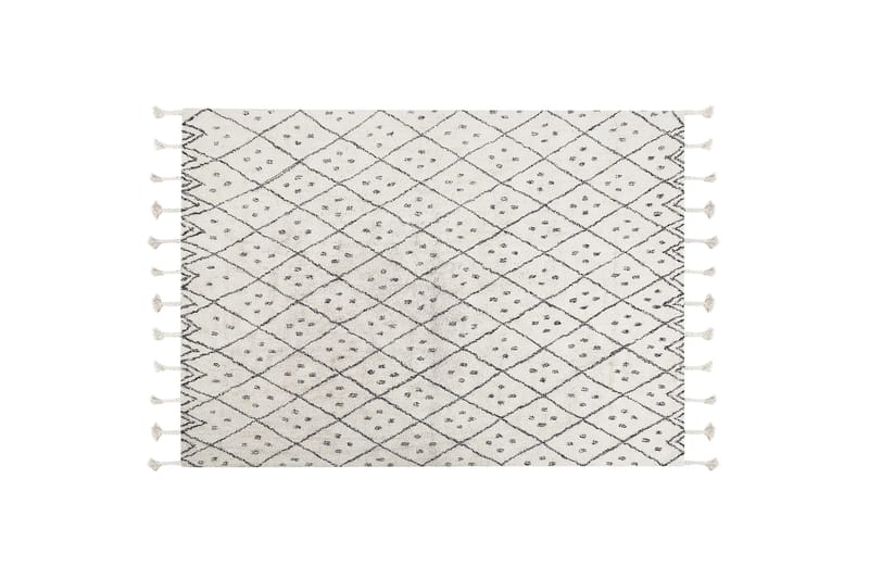Agadir Bomullsteppe 160x230 cm, Svart/hvit