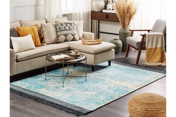 Akarsu Viskosematte 160x230 cm - Blå - Tekstiler & tepper - Teppe & matte - Moderne matte - Viskosematter